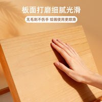 榉木桌面画架二合一可调节角度画板支架美术生素描油画写生专用多功能阅读平板架可平放素描绘画工具