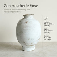 Wabi-Sabi Ceramic Vase, Small, Light Luxury Style