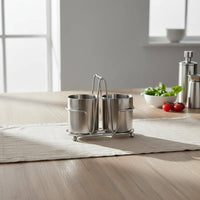 Stainless Steel Utensil Holder Rust Proof Tableware Holder Stand Long-Lasting