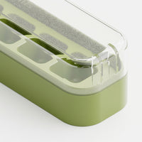 Ice Maker with Easy Release Ice Tray for Home Bar, Food Grade PET Freezer Tray with Storage Lid, Modern Minimalist Party Supplies
