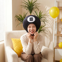 Soft Billiard Ball Mask Padded Billiard Ball Mask Lightweight Headwear Oversized for Partygoers