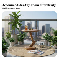Round Pedestal Accent Table Stable Base Pedestal Drink Table Rounded Edges