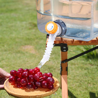 Food-Grade PC Outdoor Water Bucket with Faucet for Home, Square Water Storage Container