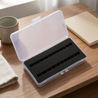 Figure Storage Box Hinged Lid Collectible Display Case Shielded for Parts Organization