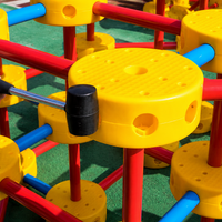 Outdoor Climbing Frame with Slide, Play Tower for the Garden, 240 Pieces, Modular Play Equipment for Ages 3-6