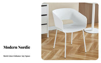 Modern Side Chair Nordic Design Shell rear Side Chair Easy to Clean Ergonomic rearrest for Homeowners, Restaurant Owners, Cafe