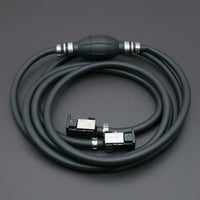 Quick-Connect Marine Fuel Hose Assembly with Primer Bulb Rubber Fuel Line Assembly with Primer Bulb Universal for Boat Owners