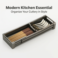 Drawer Dish Organiser, Kitchen Cupboard Storage Organiser, Plate Rack Space Saving, Kitchen Drawer Storage, Cupboard Tidy, Metal Plate Organiser