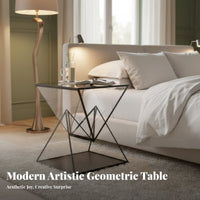 Flowing Ribbon Side Table Minimalist aesthetic Indoor Furnishing Multi-Functional