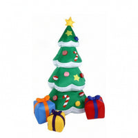 Christmas Tree with Candy Ornaments Tall Inflatable Tree with Star Topper Decorations Festive Decoration Colorful for Yard, Lawn