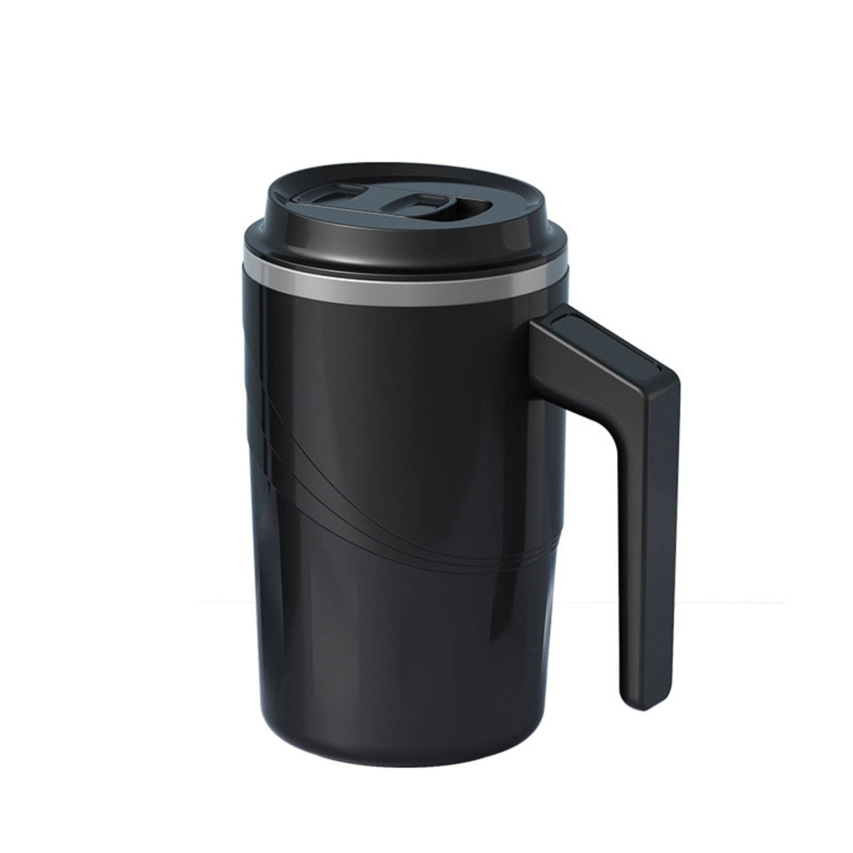 Automatic Stirring Coffee Mug with Temperature Display Insulated Electric Mixing Cup Digital Stirring Mug with Lid for Professionals, Commuters, Office, Travel, Kitchen