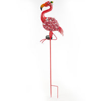 Iron Solar Flamingo Garden Light for Outdoor Lawn Decoration