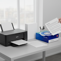 A4 Copy and Printer Paper, 70gsm/80gsm, Double-Sided, 500 Sheets, White