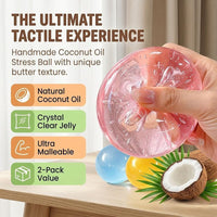 2026 New Coconut Oil Stress Ball - Easy to Clean and Relieves Stress