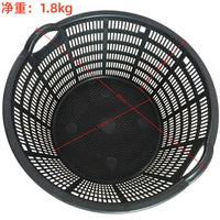 跨境热销农用加厚尼龙pp材质采摘筐 水果分拣筐 双耳手提方便快捷