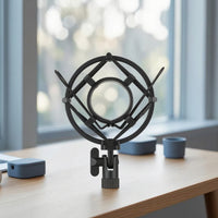 Adjustable Audio Capture Device Shock Mount Anti-Vibration Mic Shock Mount Universal Audio Accessory Rubber for Home Studio