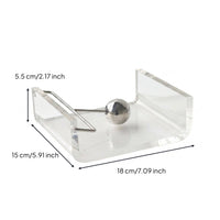 Acrylic Napkin Holder Minimalist Napkin Tray Decorative Tissue Dispenser for Dining Table