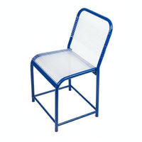 Woven Cord Factory Chair Cool and Breathable Workshop Stool Sturdy Frame