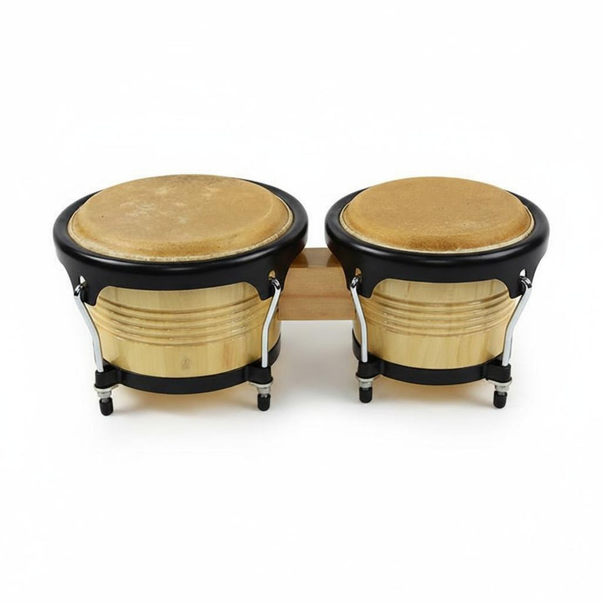 Bongo Drum Set Natural Skin Drumhead 6 and 7 Inch Bongo Drums Educational