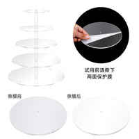 Acrylic Cake Display Stand Multi-Tier Transparent Dessert Table Rack
