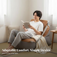 Unstructured Lounge Chair modern aesthetic Lazy Sofa Soft Seating Lightweight & Portable for Readers, Students, Living Room