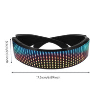 Bluetooth LED Glasses App Control LED Glasses RGB for Club, Partygoers, Clubbers