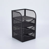 Mesh Organizer with Drawers Compact for Home Office, Professionals, Students