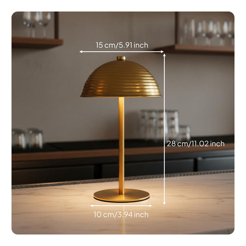 Ambient Night Light Minimalist Design Bedside Lamp Metal Shade for Restaurant