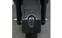 5 Pieces Modification Parts Carbon Fiber Pattern Mudguard Set Easy Installation Front Rear Mudguard Kit Anti-Oxidation for DIY Enthusiasts