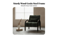 Arched spine Armchair Rustic Minimalist aesthetic Single Sofa Minimalist Design Soft padding for Interior Designers
