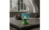 Glass Butter Lamp Heat Resistant Butter Lamp Holder Versatile Use for Buddhists