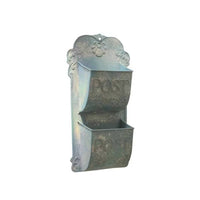 Iron Mailbox Organizer Embossed Lettering Wall-Mounted Mailbox Organizer