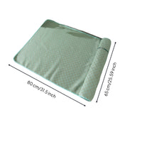 Woven Rattan Cooling Mat Mesh Backed Rest Pad Stitched Border for Warm Weather