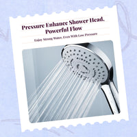 High Pressure Shower Head, Handheld Combo, Multi Spray Modes, Detachable, Easy to Clean, Bathroom Set