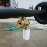 Wheeled Undercarriage Washer Quick Connect High Pressure Surface Cleaner Swiveling Head Car Underbody Cleaning Attachment for Driveway, Patio