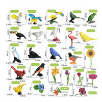 Realistic Bird Figure Freestanding Animal Figurine Educational Miniature Bird Figurines Detailed for Tabletop