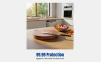 Thick Black Ironwood Cutting Board, Hardwood Kitchen Chopping Board, Double-Sided, Home Use