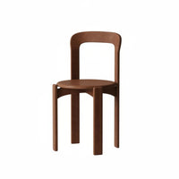 Curved spine Wooden Chair Rounded Edges Seating Furniture Supportive spinerest