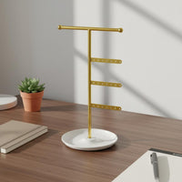 Jewelry Stand Trods Tabletop Jewelry Organizer Stand Minimalist Necklace Holder with Base for Countertop