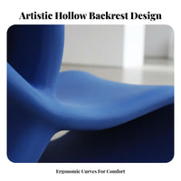 Sculptural Loop Chair Hollow Backrest Single Sofa Curved Shape Modern Design for Interior Designers