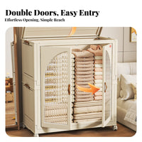 Foldable layering Bin Foldable Design Storage Box double Opening for Homeowners