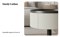 Cylindrical Drawer Cabinet Modern Design Nightstand two-level for Adults, partners