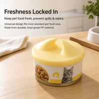 Pet Food Cover, Silicone Can Lid for Dog & Cat, Round Multi-Can Wet Food Lid, Fresh Storage, Odour Control, Reusable