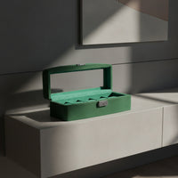 5-Slot Watch Box Velvet Lined Watch Box with Window Dustproof for Dresser