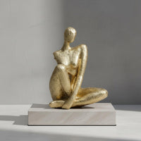 Abstract Human Statue Fine Workmanship Modern Art Statue Textured Surface
