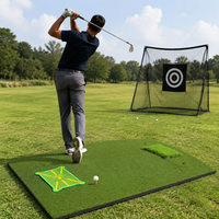 Hitting Mat 1.5m x 1.2m Artificial Turf Indoor Outdoor Practice Driving Range