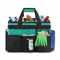 Multi-Pocket Cleaning Organizer Large Capacity Cleaning Supply Bag Sturdy