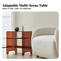 Transparent C-Shaped Table multipurpose Clear C-Table No Assembly Required