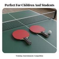 Table Tennis Racket Double-Faced-Sided Rubber Racket Sport Pong Paddle High Sponge Beginner Racket Sport Pong Paddle for Students, Children, School