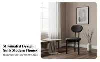 Upholstered Wooden Dining Chair Padded Seat and rear for Interior Designers